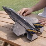 Avion F35 maquette en mousse - puzzle 3D