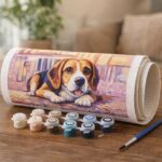 Beagle Mignon - Toile roulée