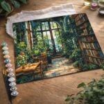 Bibliothèque de la serre - Toile roulée