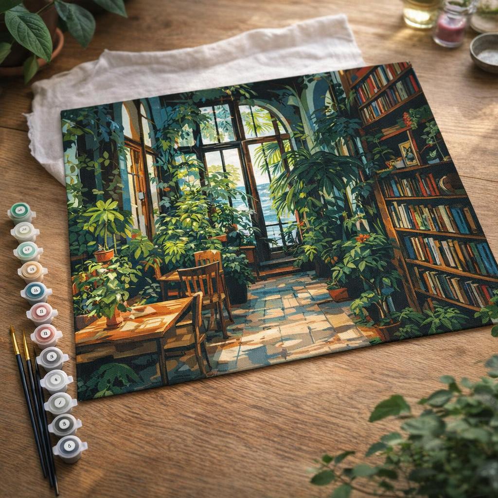 Bibliothèque de la serre - Toile roulée