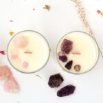 Kit DIY bougie énergie sérénité - Améthyste / Santal