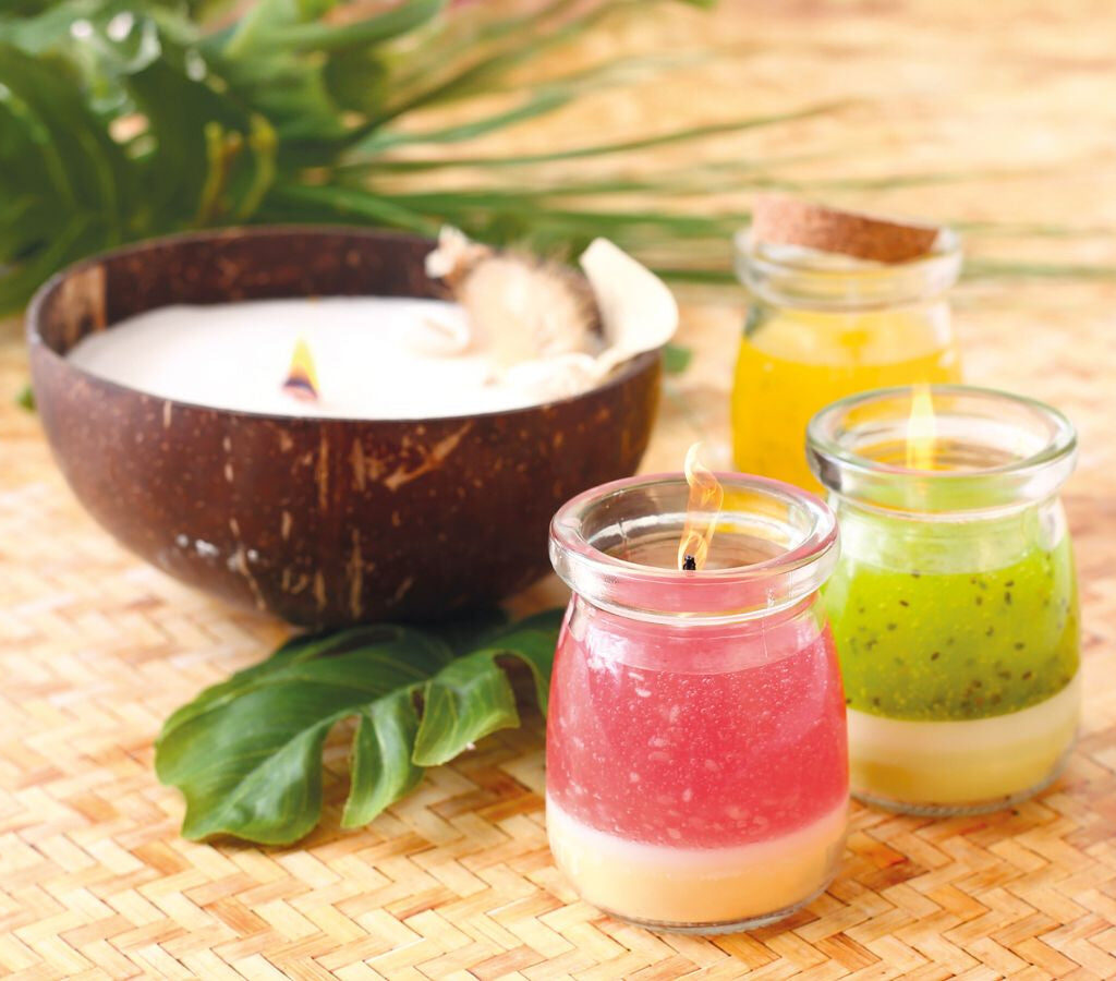 Bougie éternelle fleurs