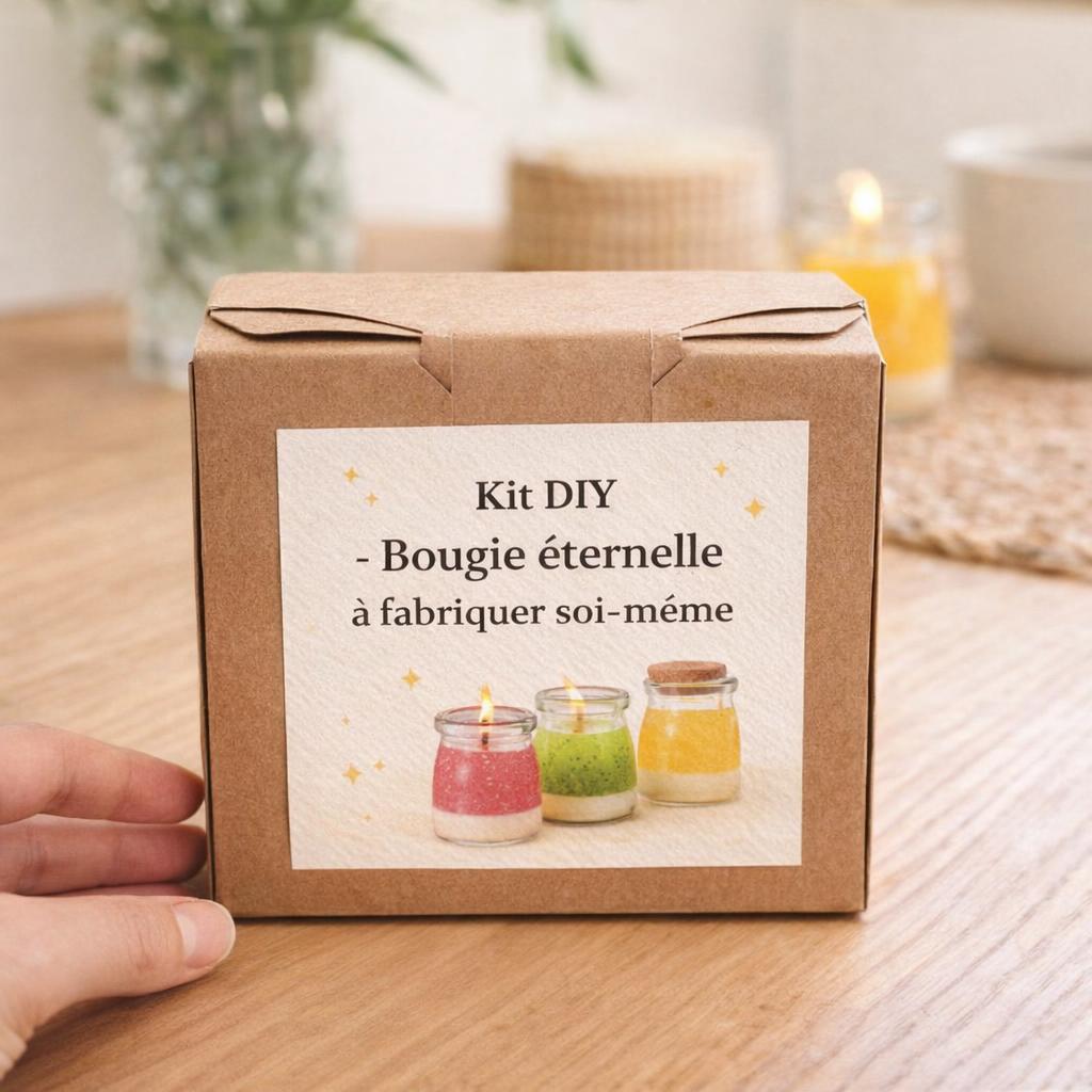 Kit DIY - Bougie éternelle à fabriquer soi-même