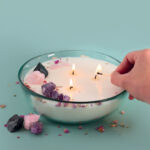 Kit diy bougie lithotherapie xxl