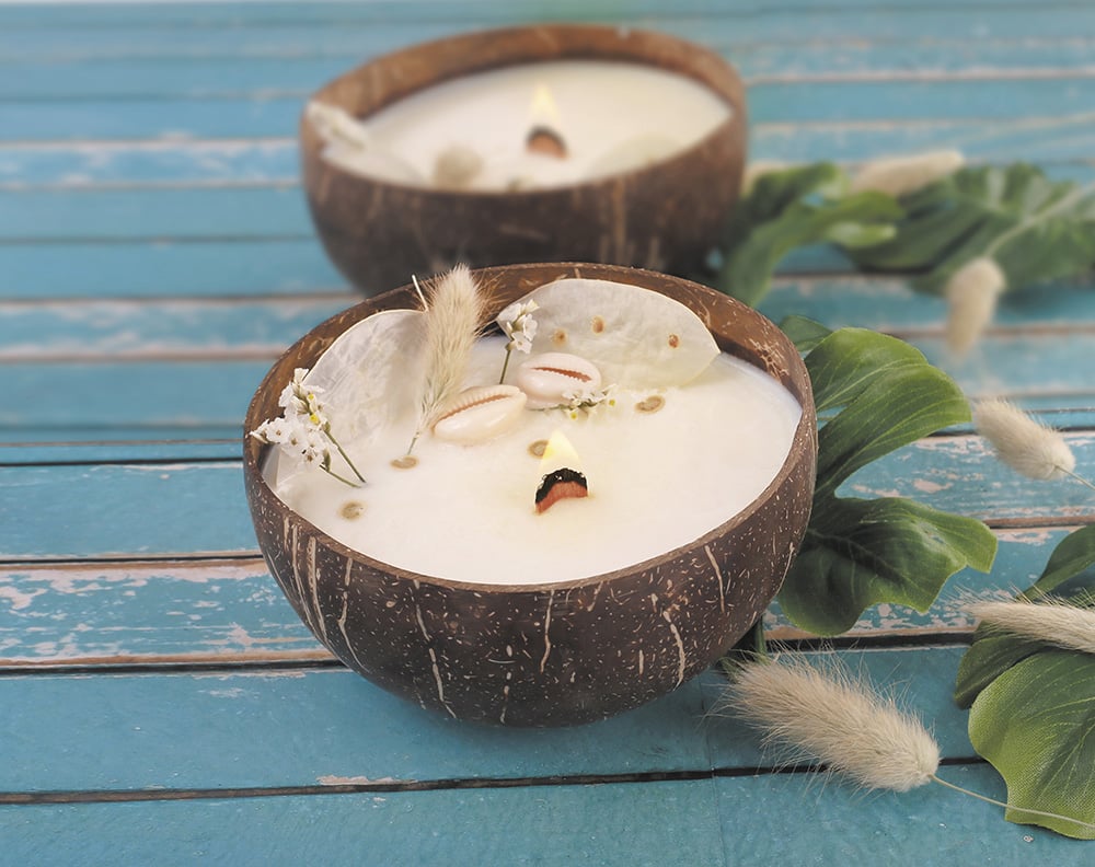 Kit Bougie noix de coco à faire soi-même