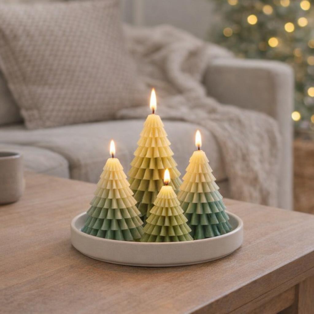 Kit bougies Forêt de sapins pour Noel