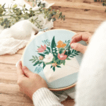 Kit broderie bouquet - Tambour 20cm