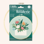 Kit broderie bouquet - Tambour 20cm