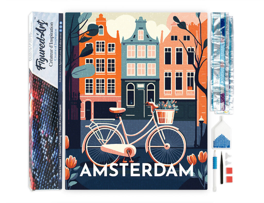 Broderie Diamant - Affiche Poster Amsterdam