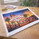Broderie Diamant - Affiche Poster Las Vegas