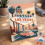 Broderie Diamant - Affiche Poster Las Vegas