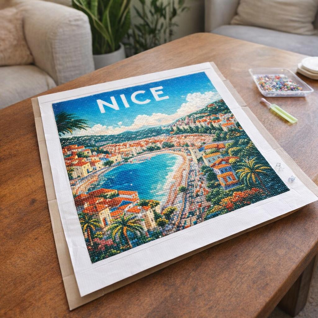 Broderie Diamant - Affiche Poster Nice