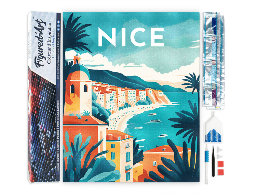 Broderie Diamant - Affiche Poster Nice