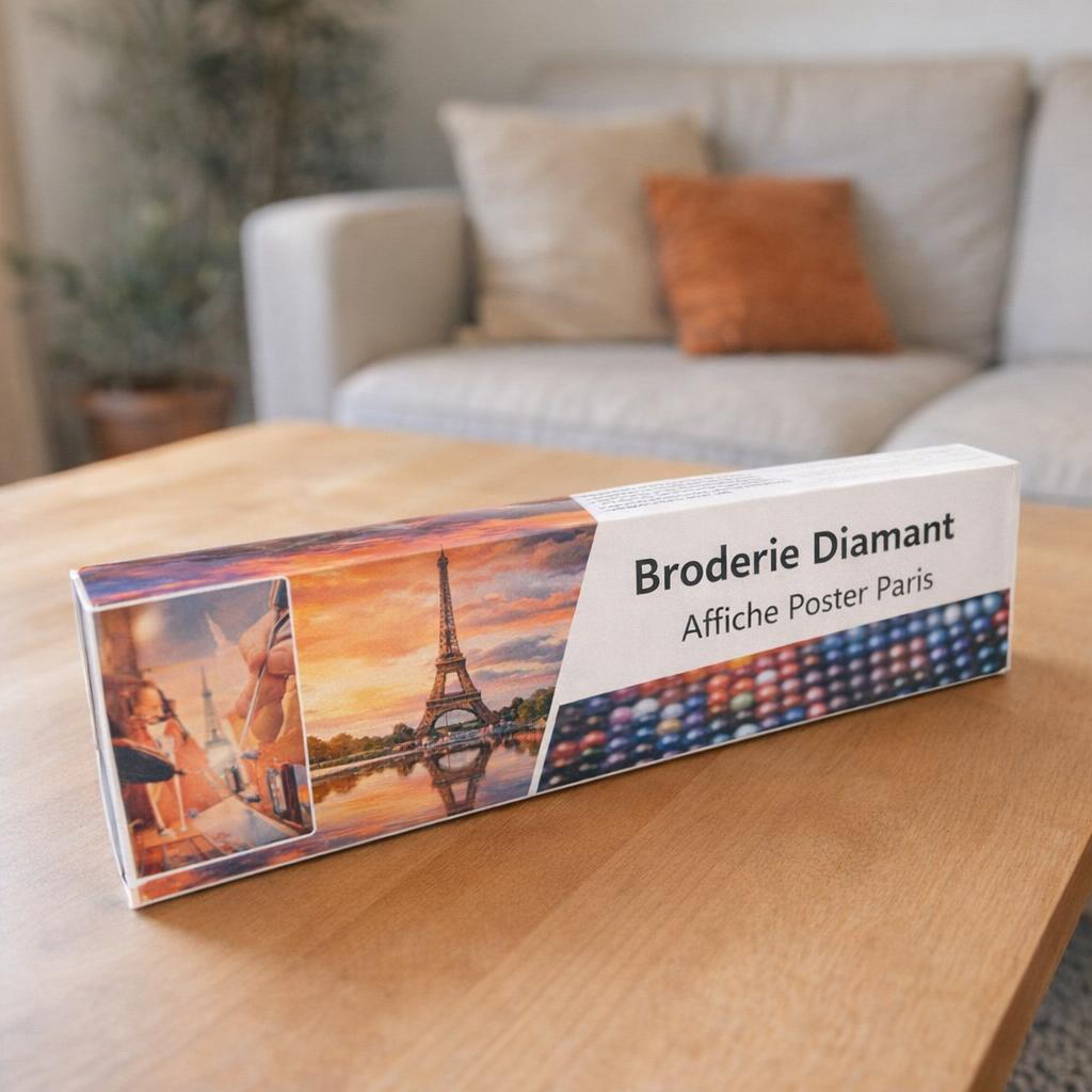 Affiche Paris broderie