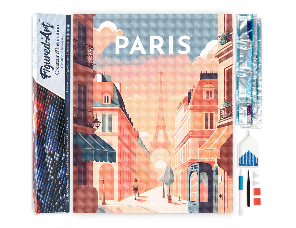 Broderie Diamant - Affiche Poster Paris