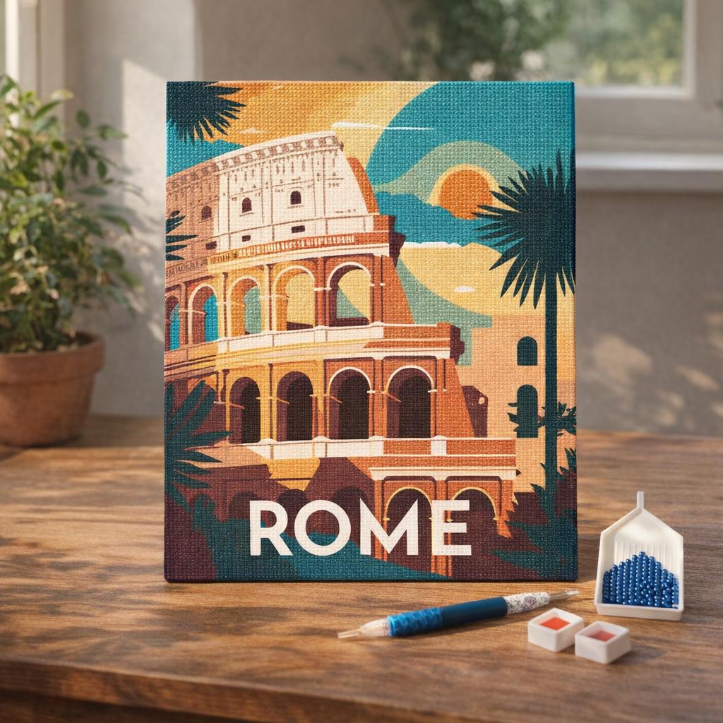 Broderie Diamant - Affiche Poster Provence