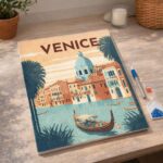Broderie Diamant - Affiche Poster Venise