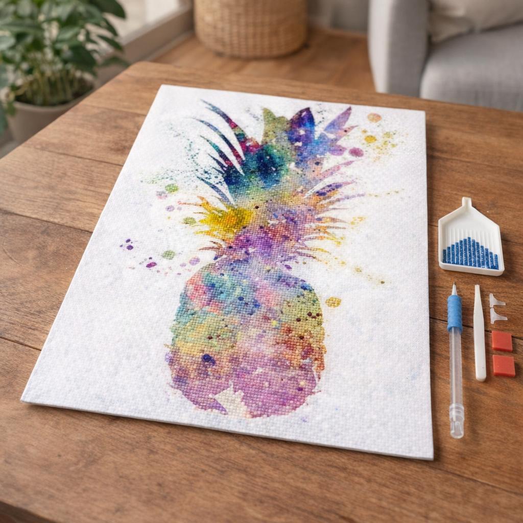 Broderie Diamant - Ananas