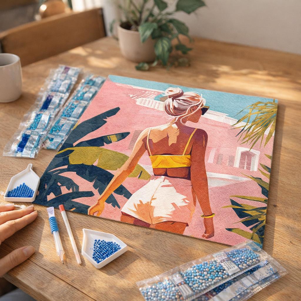 Broderie Diamant - Balade estivale