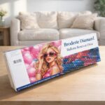 Broderie Diamant - Ballons Roses et Diva