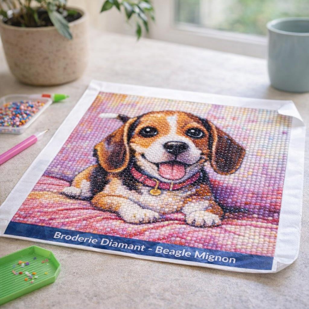 Beagle mignon diamant