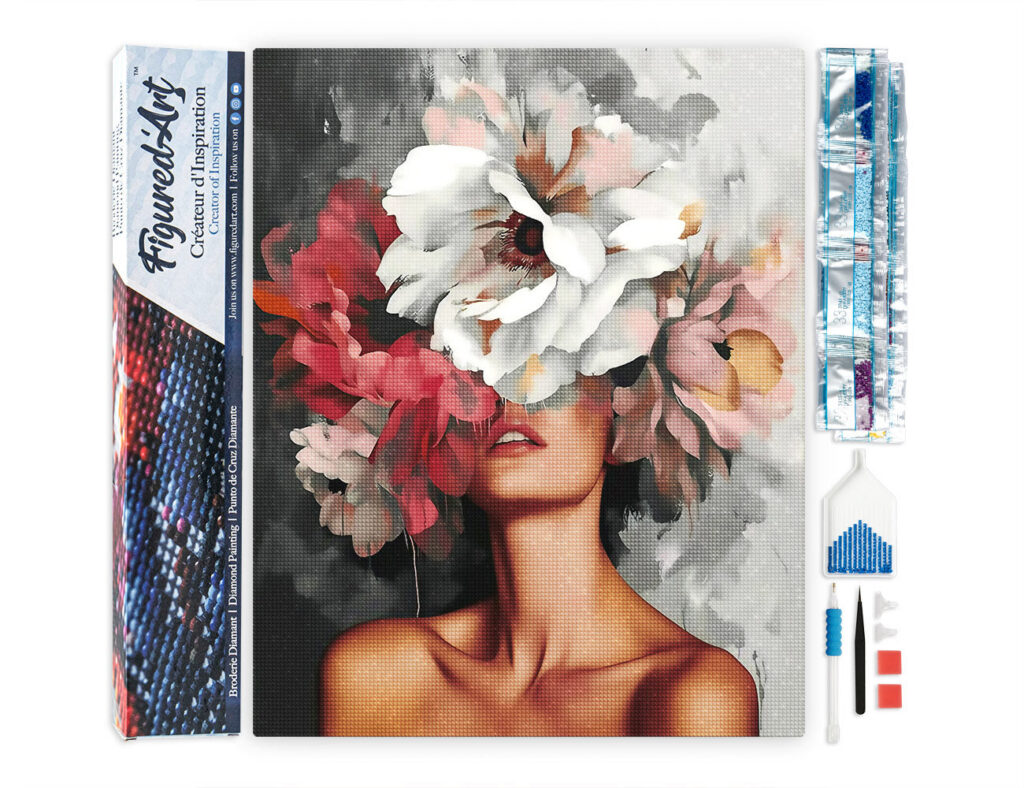 Broderie Diamant - Beauté derrière les fleurs