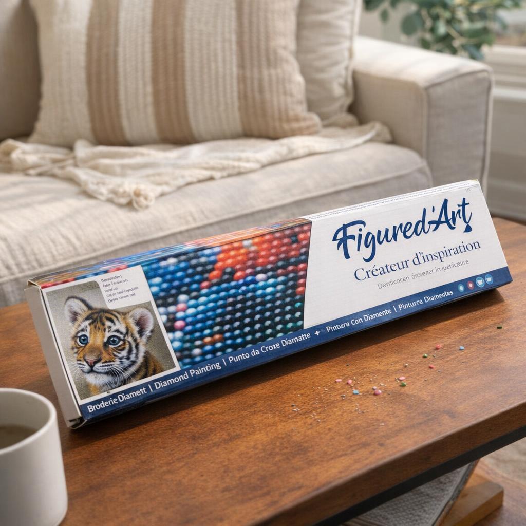 Broderie Diamant - Bébé Tigre