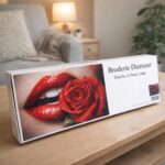 Broderie Diamant - Bouche et Rose rouge