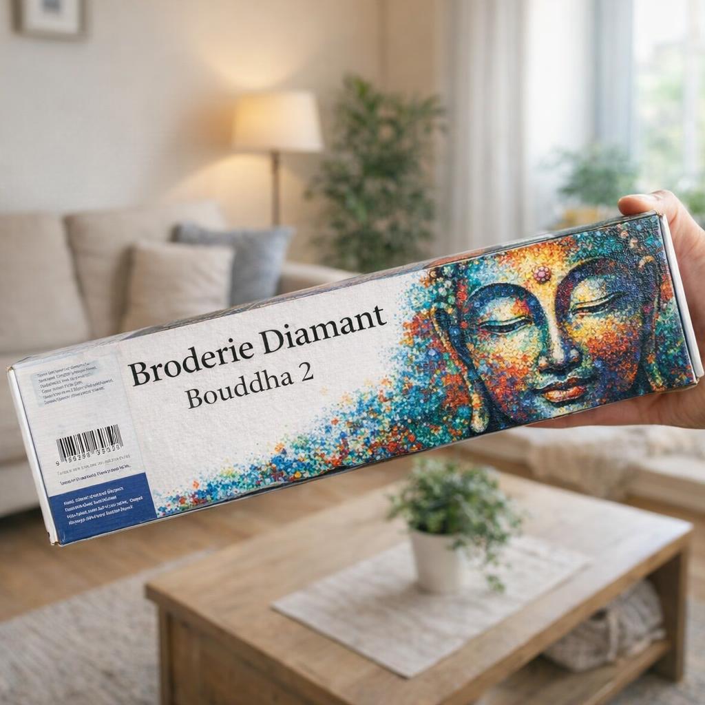 Bouddha broderie diamant
