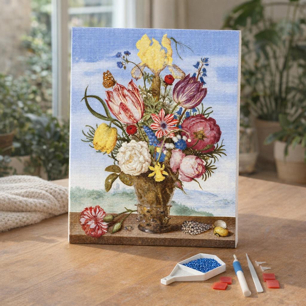 Broderie Diamant - Bouquet de Fleurs - Ambrosius Bosschaert