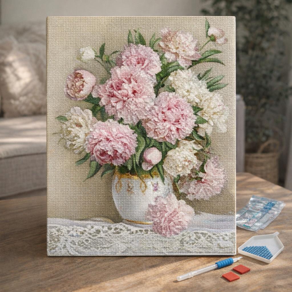 Broderie Diamant - Bouquet de Roses