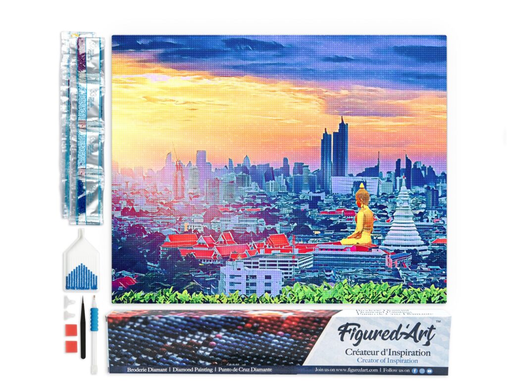 Broderie Diamant - Buddha Bangkok