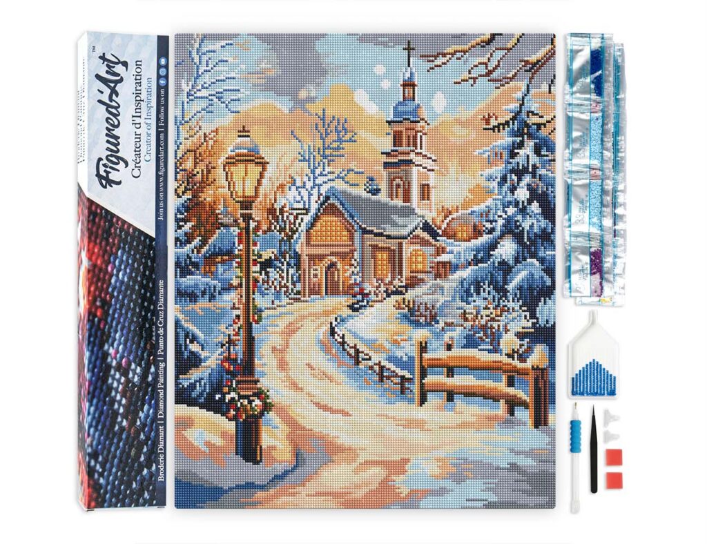 Broderie Diamant - Chemin vers la Chapelle