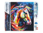 Broderie Diamant - Cheval Coloré Abstrait