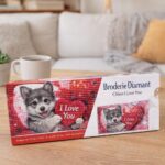 Broderie Diamant - Chien I Love You
