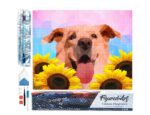 Broderie Diamant - Chien Polygon Art