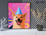 Broderie Diamant - Chien souriant pop art