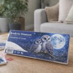 Broderie Diamant - Chouettes et Lune