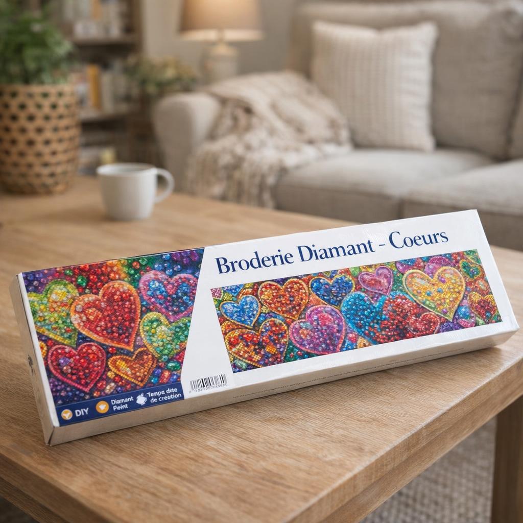 Broderie Coeurs Diamant