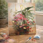 Broderie Diamant - Côté d'une serre - George Cochran Lambdin