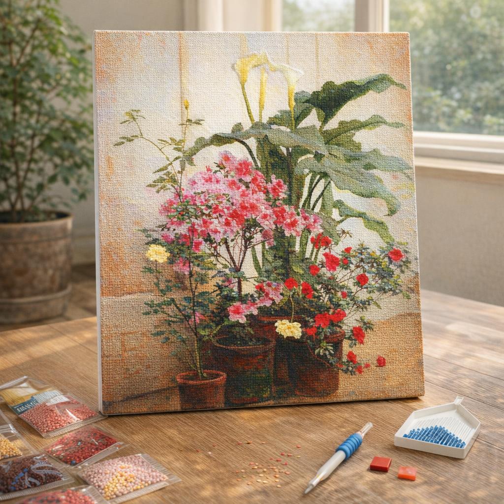 Broderie Diamant - Côté d'une serre - George Cochran Lambdin