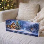 Broderie Diamant - Cottage de Noël enneigé