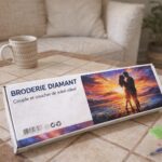 Broderie Diamant - Couple et coucher de soleil coloré