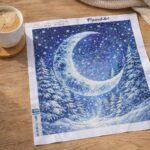 Broderie Diamant - Croissant d'Hiver