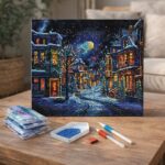 Broderie Diamant - Croissant d'Hiver