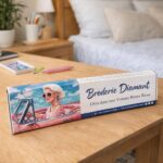 Broderie Diamant - Diva dans une Voiture Rétro Rose