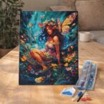 Broderie Diamant - Fée et papillons