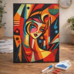 Broderie Diamant - Femme abstraite style Picasso