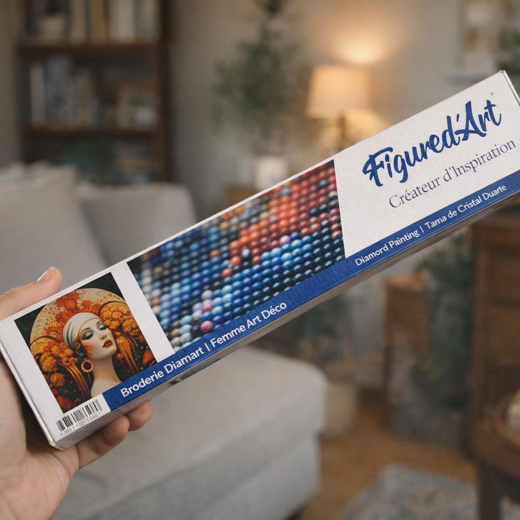 Broderie Diamant - Femme Art Déco