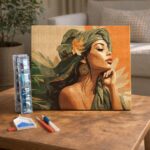 Broderie Diamant - Femme au turban africain